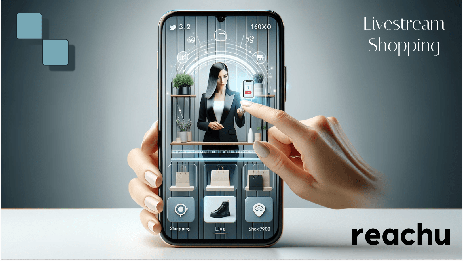 Iphone-showcasing-shopping-features-while-streaming-a-video-live